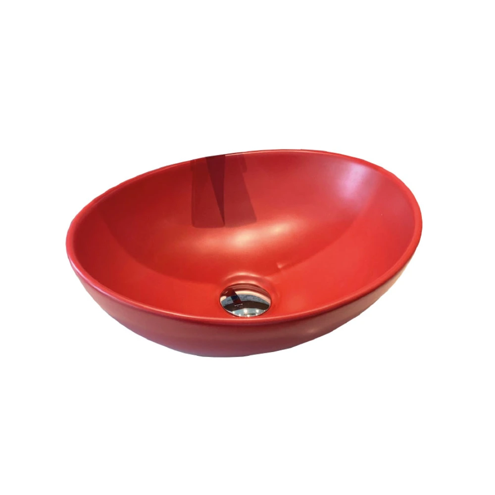 Bacha oval red matte RGB-082