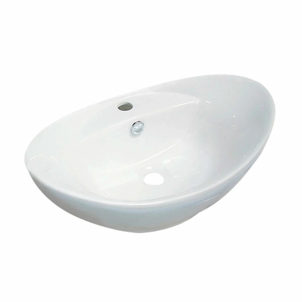 Bacha de apoyo oval c/desborde