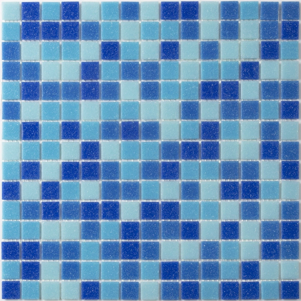 Pastilla para piscina mix azul con cobalto chip (2×2)