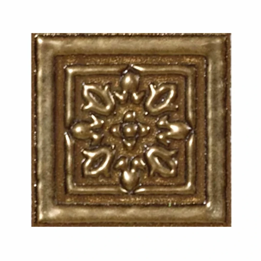 Taco 3356 bronce (6 tipos de diseños florales surtidos)