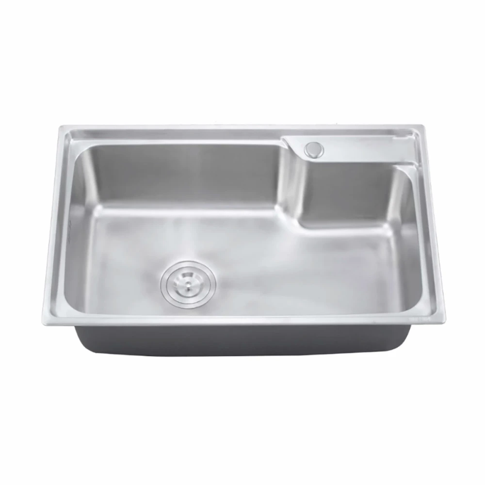 Pileta Simple ac. inox. brillo -72x45x22cm (sobreponer)