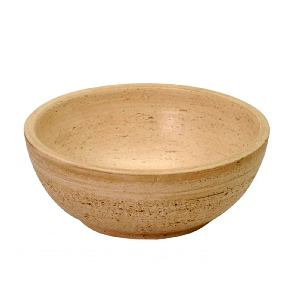 Bacha artesanal redonda FANGO BEIGE -35cm