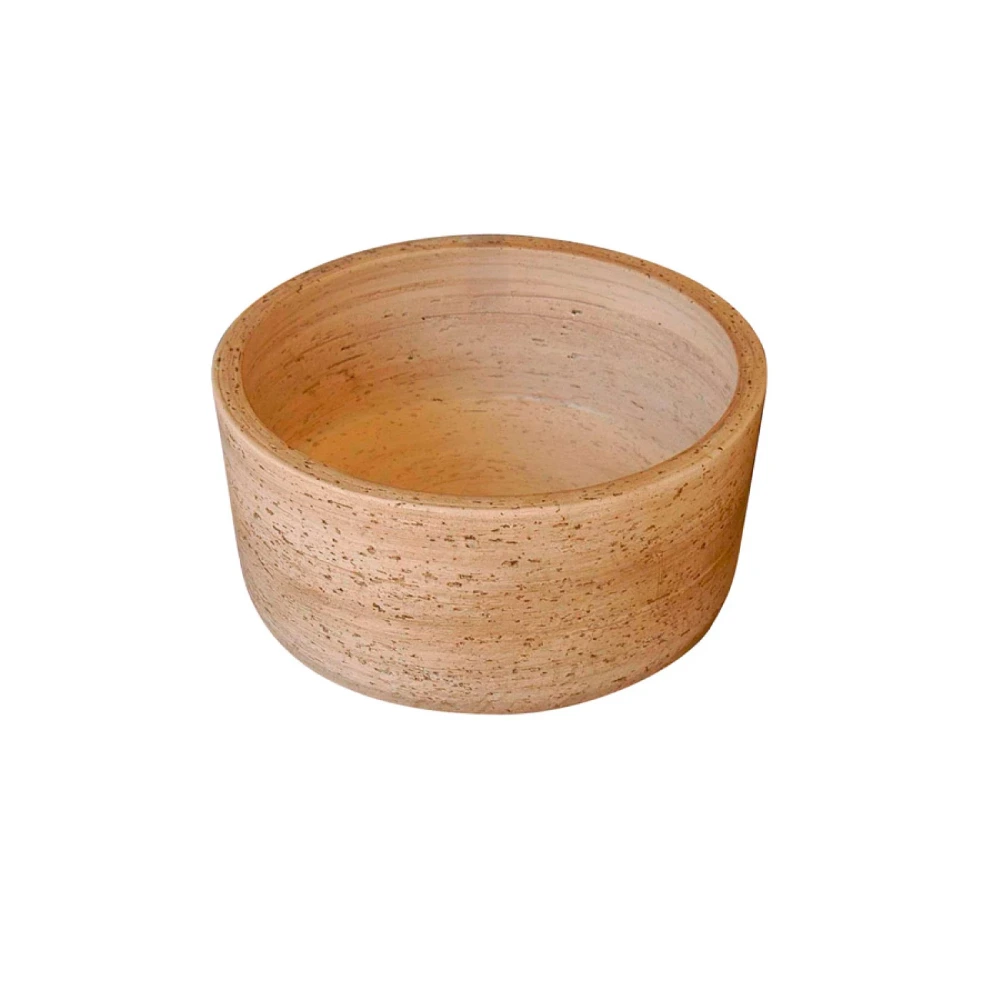 Bacha de apoyo artesanal FANGO marfil -35cm