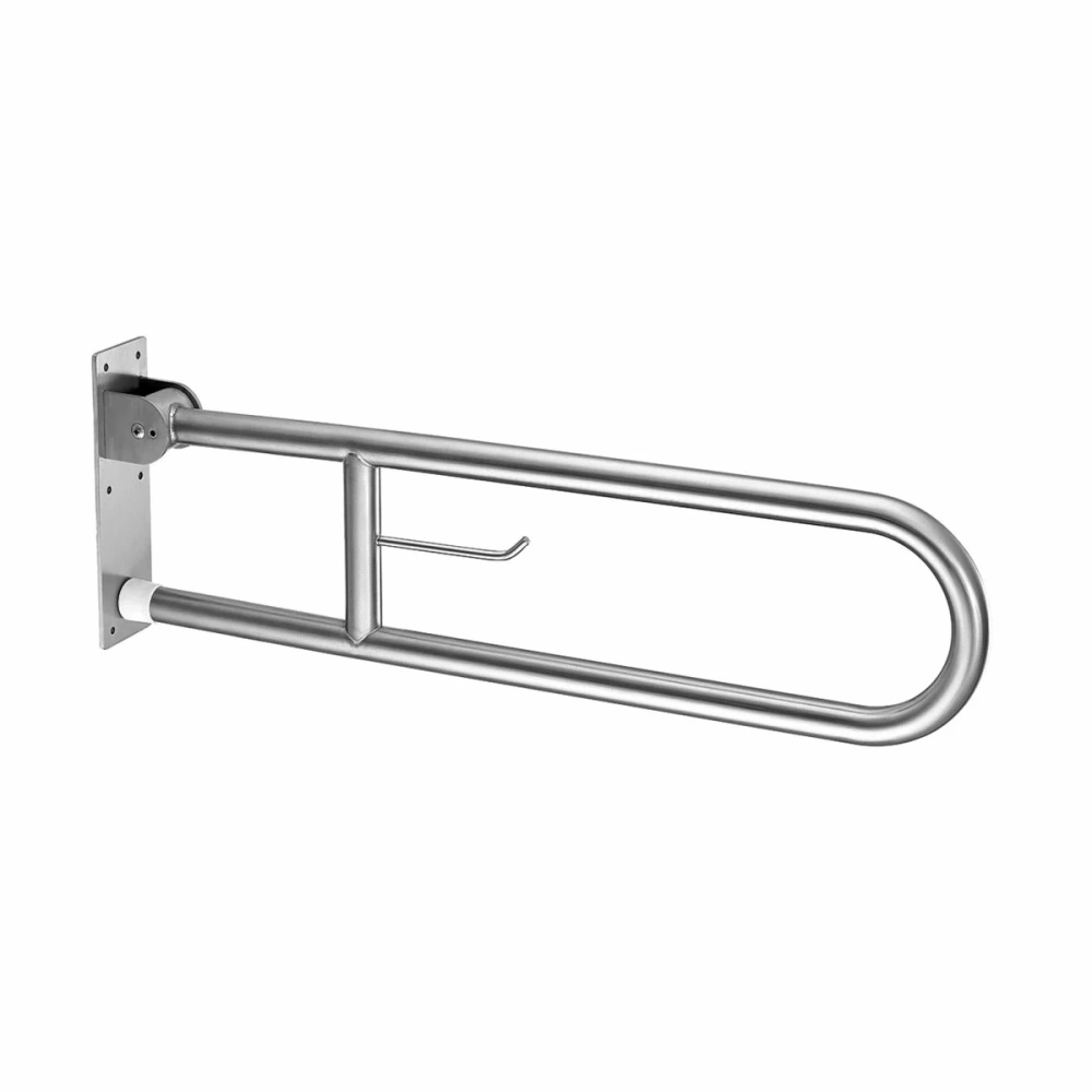 Barra rebatible c/portarrollo satin -80,5cm (Accesible)