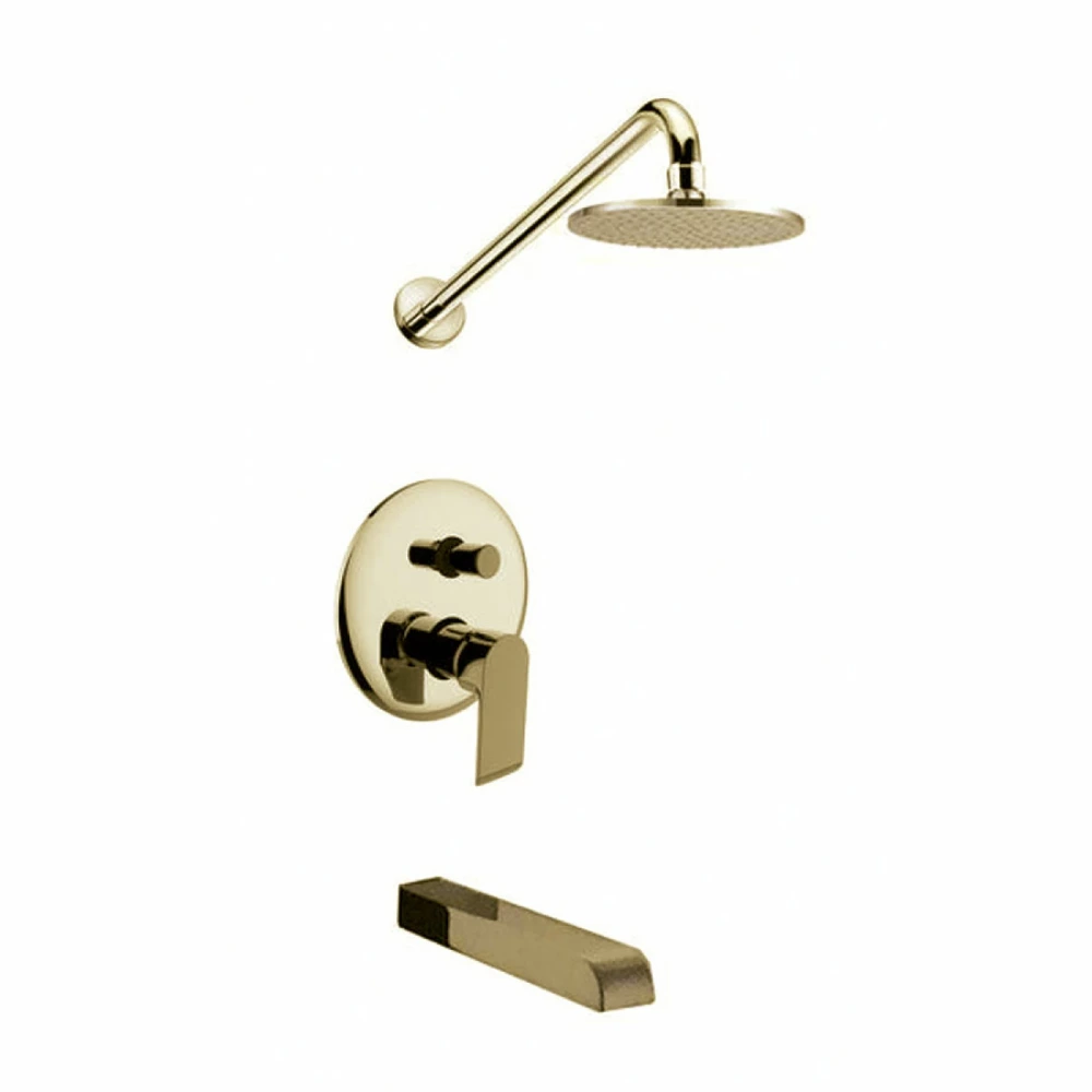 Baño/Ducha de embutir ALASSIO oro semi mate