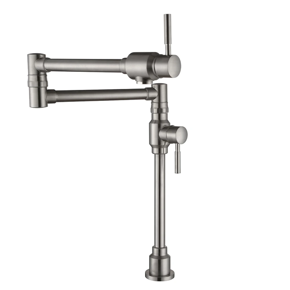 Griferia Cocina p/mesada INDUSTRIAL satin (solo fria)