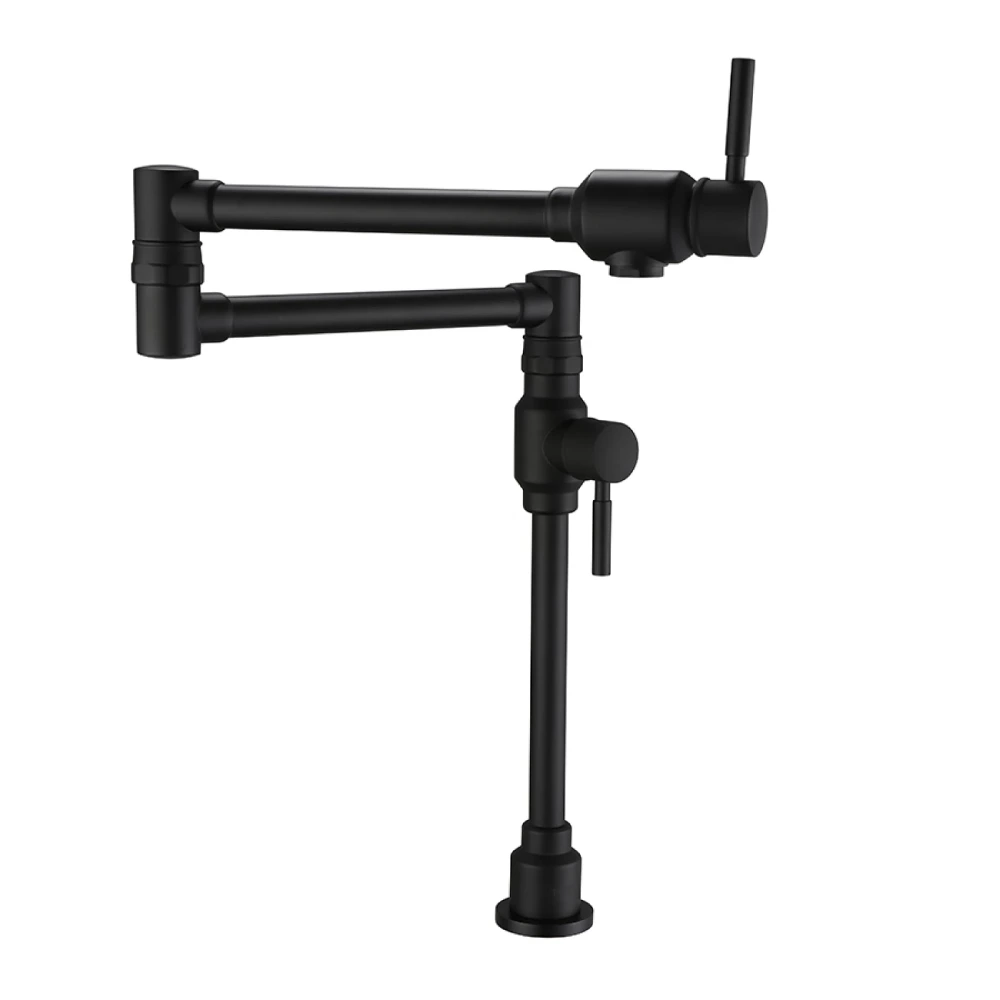 Griferia Cocina p/mesada INDUSTRIAL negro mate (solo fria)