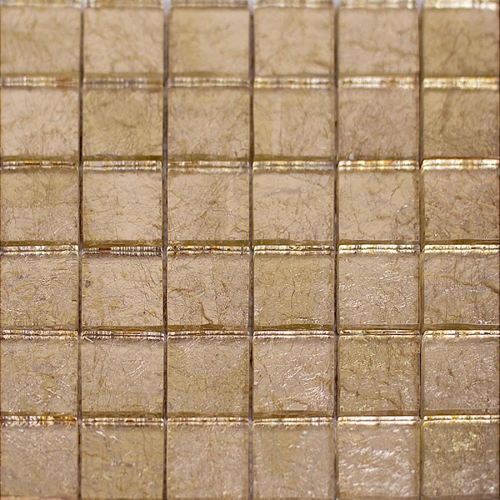 Mosaico estructurado color Oro (48x48x8mm)