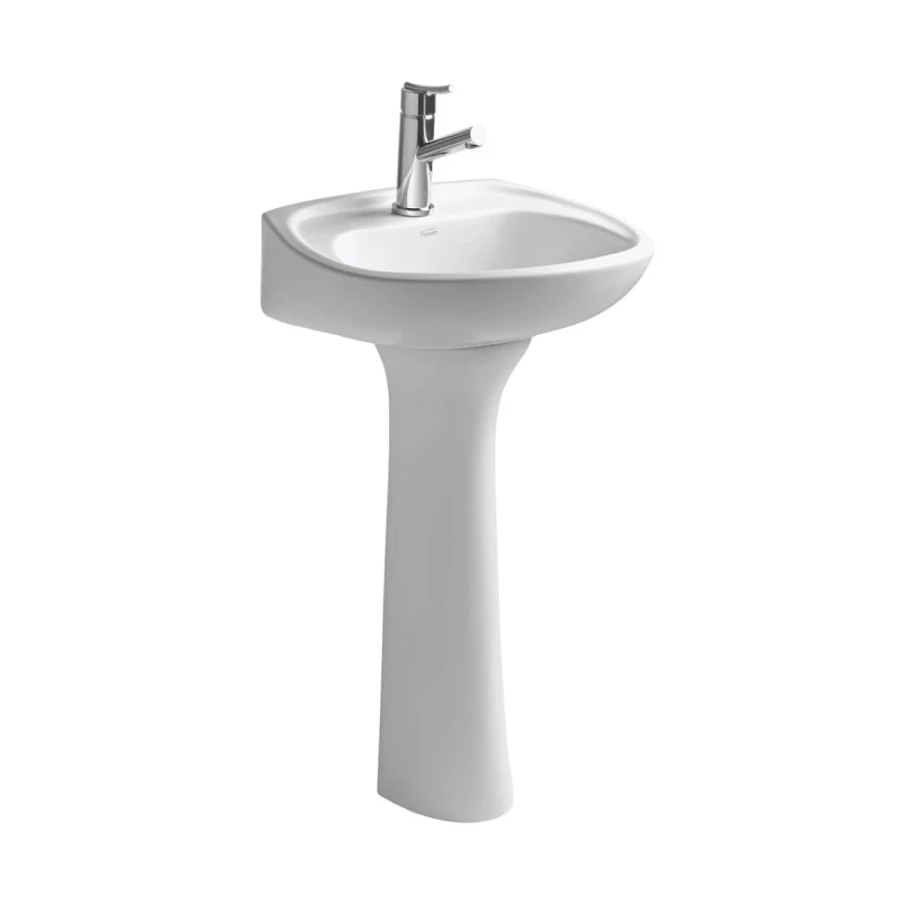 Lavatorio y Pedestal blanco ANDINA -FERRUM