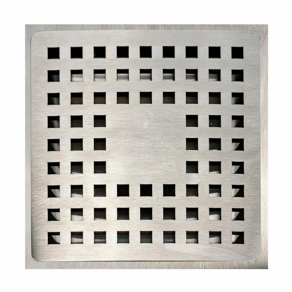 Desagüe cuadrado 15×15 Ac. Inox.
