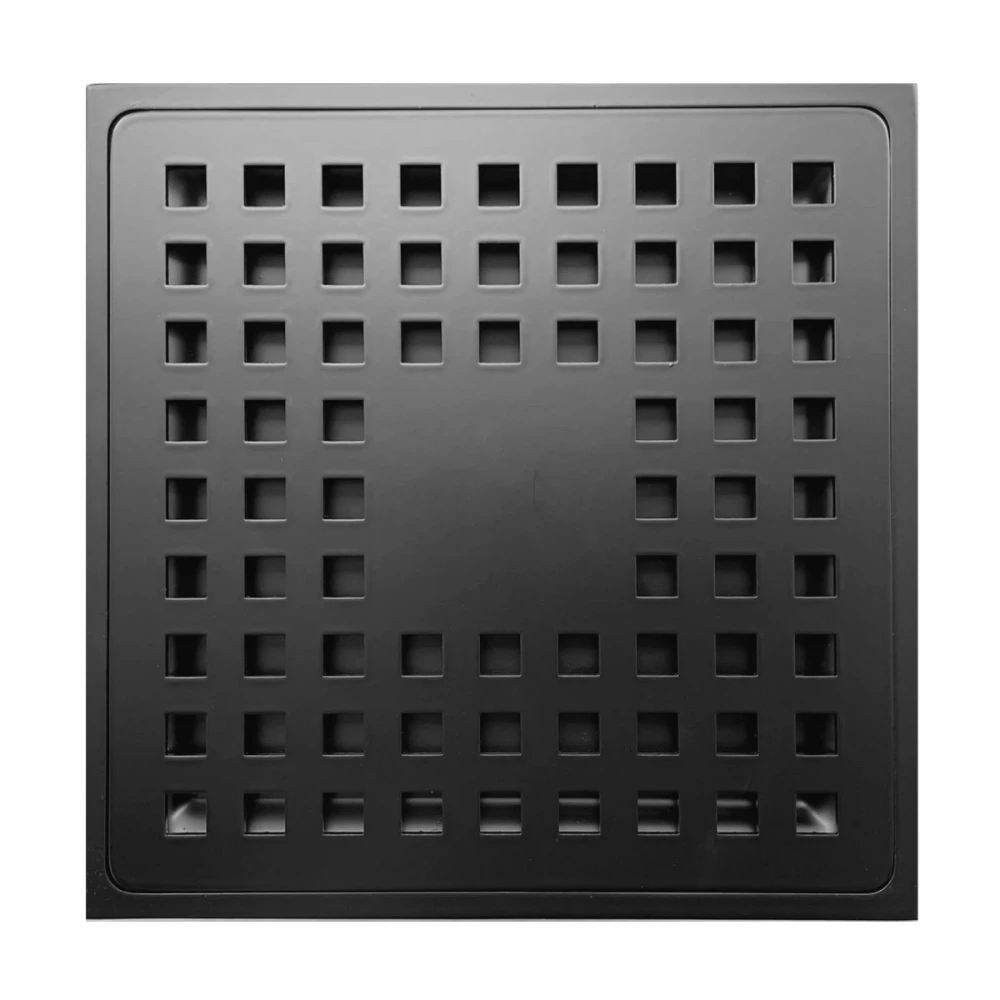 Desagüe cuadrado 15×15 Negro Mate