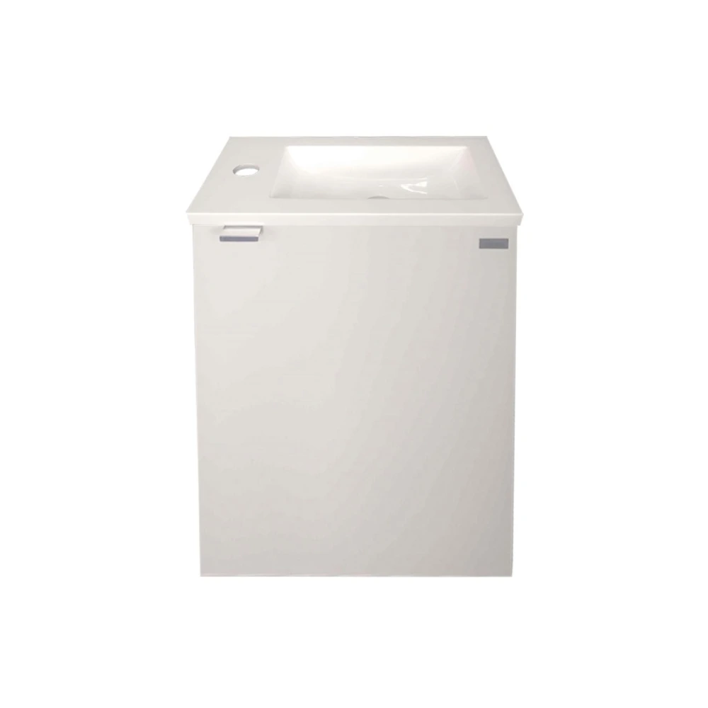 Mueble + Mesada Resina 1 puerta White 39.5x50x22cm