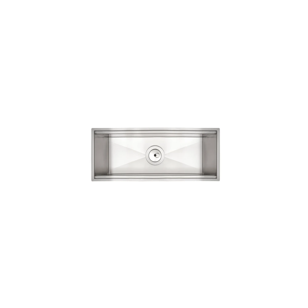 Canal organizador Tramontina de acero inoxidable para capa con acabado Scotch Brite 45×18 cm
