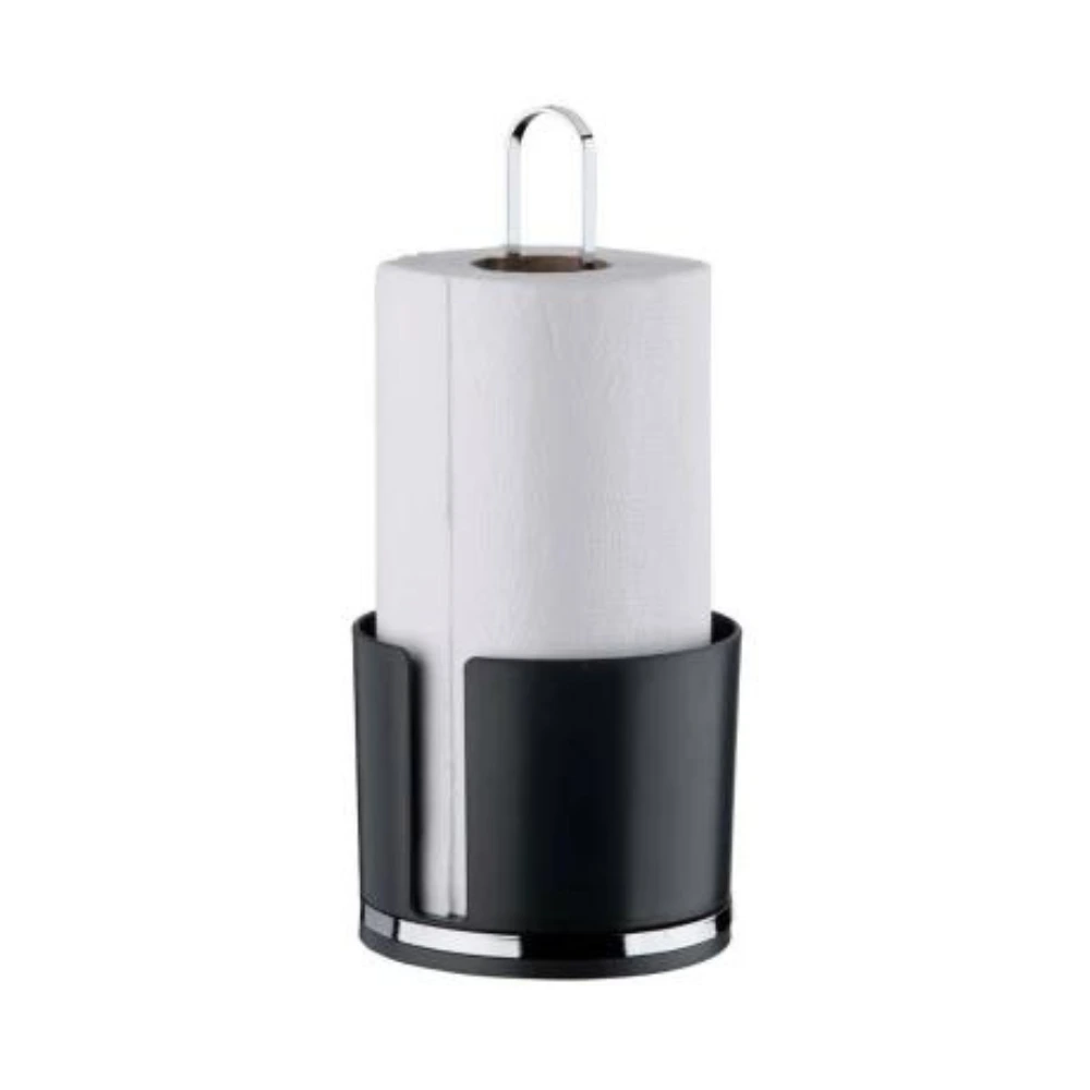 51979 Porta Rollo de Cocina Negro Dimensiones  14 x 14 x A29,5cm