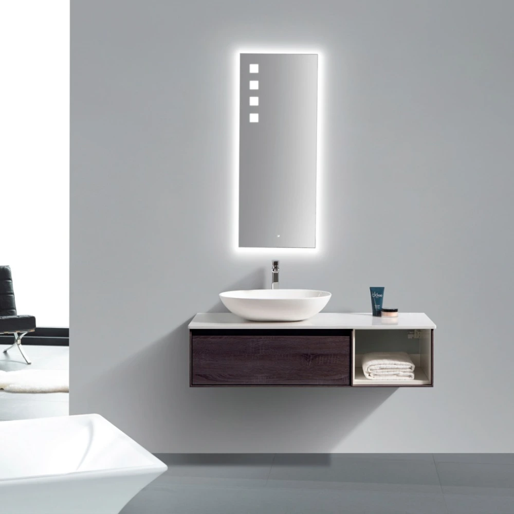 Mueble attractive C/mesada de Cuarzo Grey 120cm