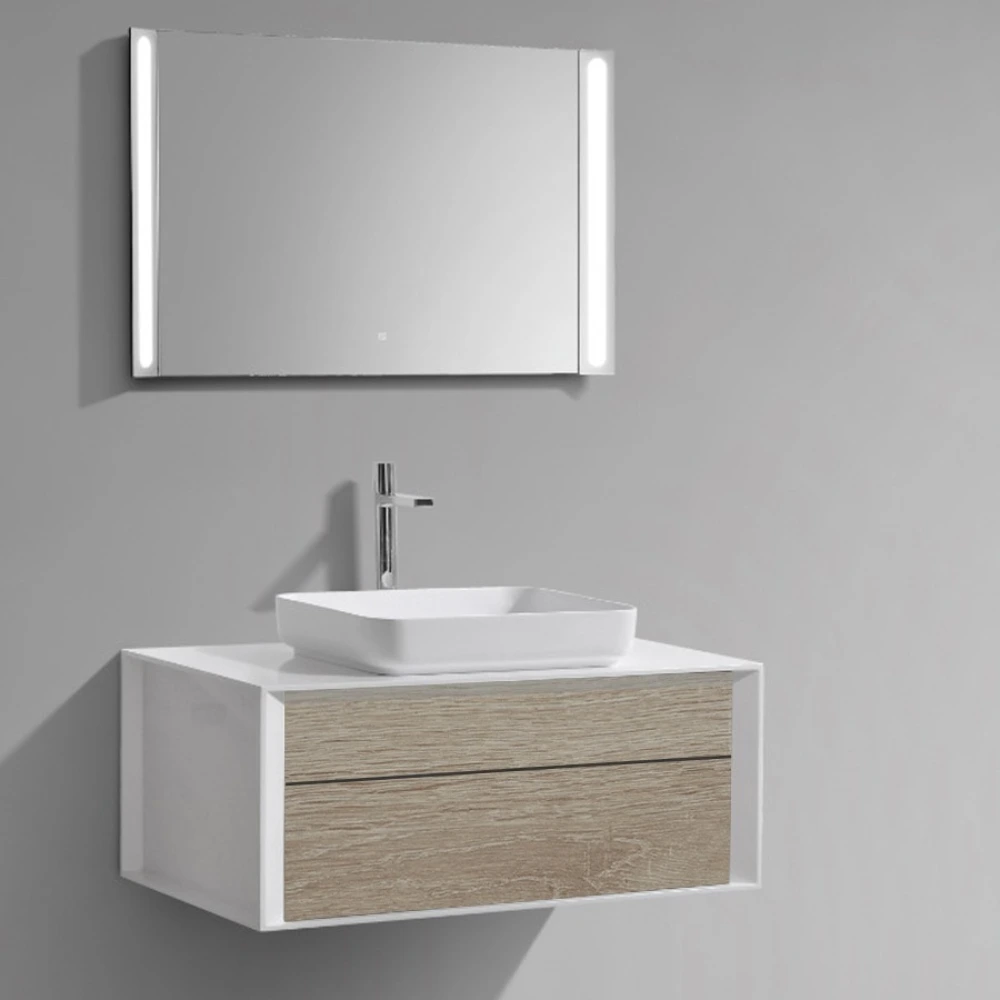 Mueble 2 cajones p/bacha de apoyo 100cm White/Sona
