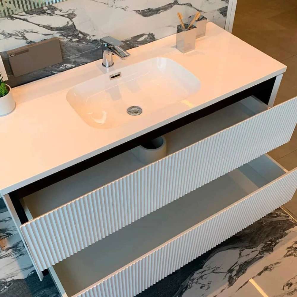 Mueble c/mesada white 120cm