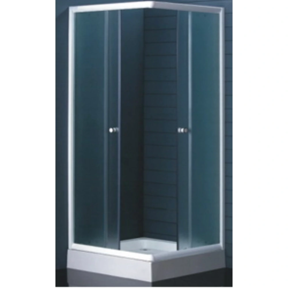 50712 – Cabina Ducha Puerta Transparente Cuadrada CROMADA