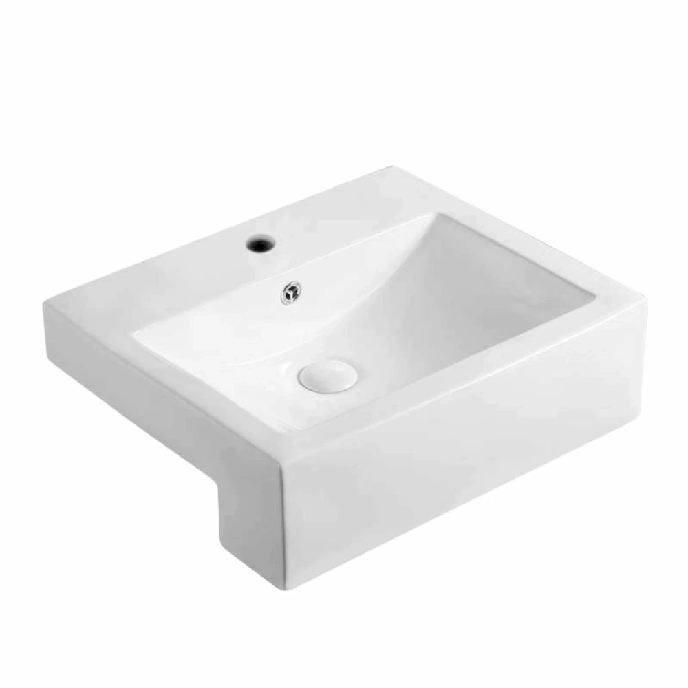 Bacha blanca semi encastre PRUNUS -54x45x17cm