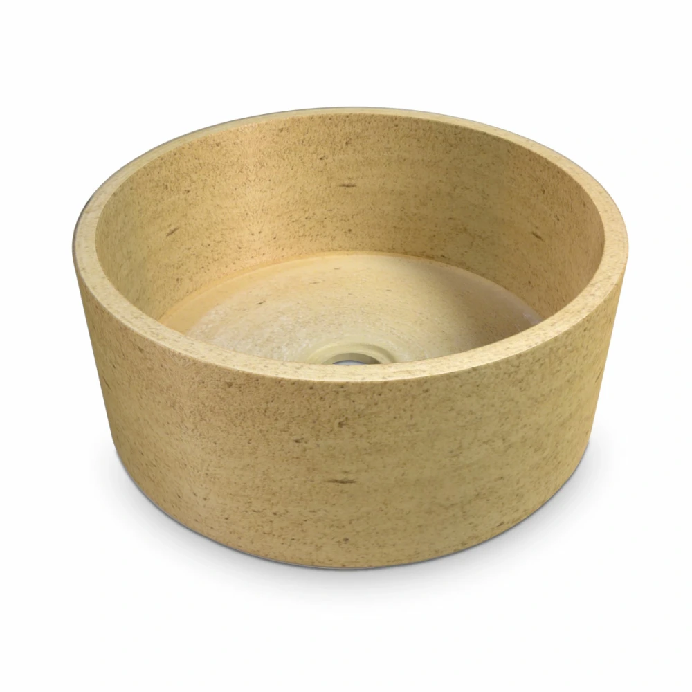 Bacha de apoyo artesanal FANGO beige -35cm