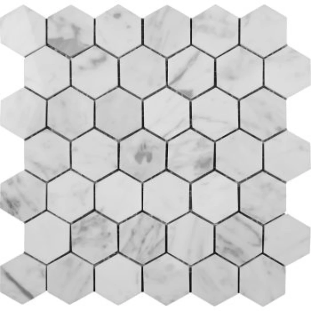 Mosaico hexa carrara -RG-MS008