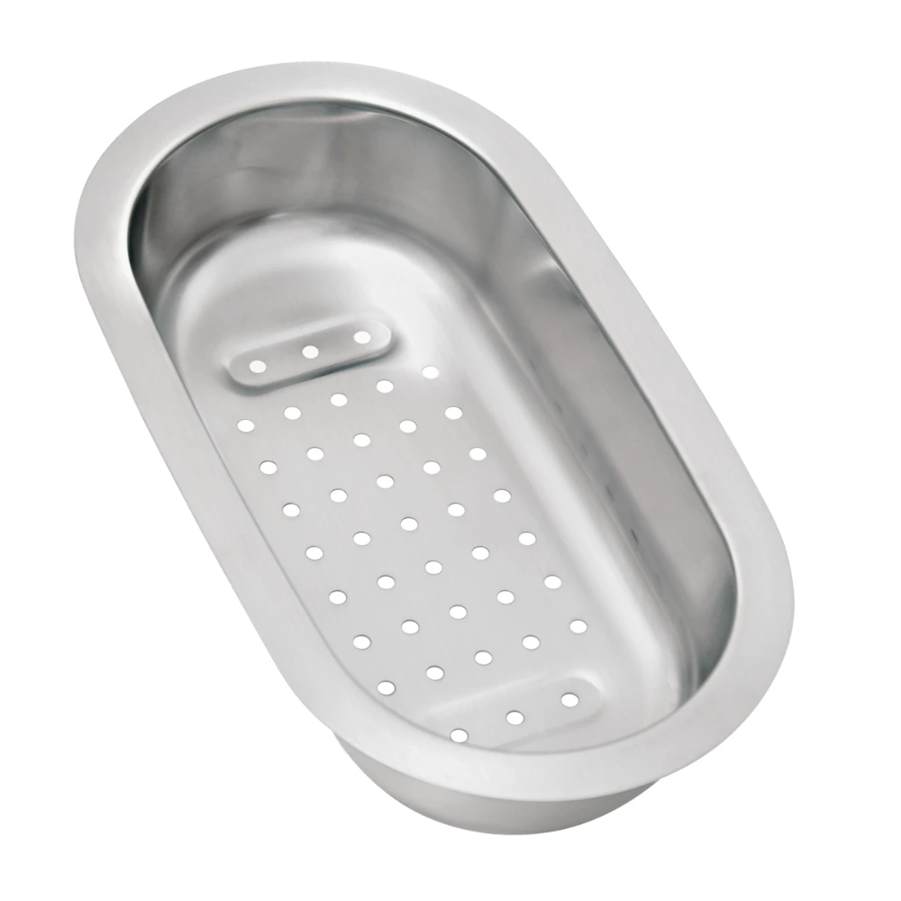 94532/006 Cuenco colador Tramontina de acero inoxidable para fregadero y tabla de cortar