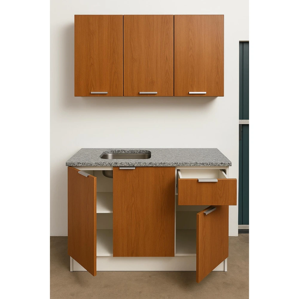 Mueble Roble Rosso Bajomesada 1,20 mts s/mesada
