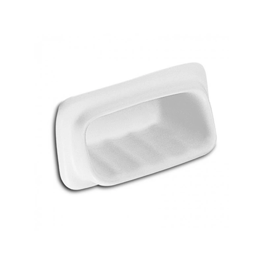 Jabonera De Empotrar De Loza Blanca 15 X 7.5