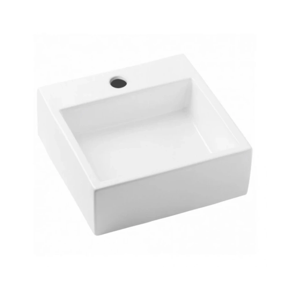 Bacha de Apoyo Loft Q4 Blanco Mate c/valvula Oculta -INCEPA