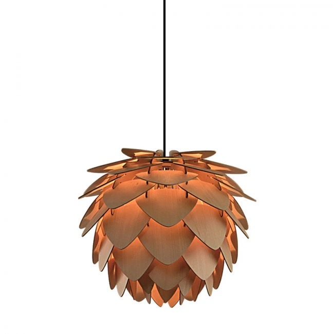 Colgante tipo flor de madera