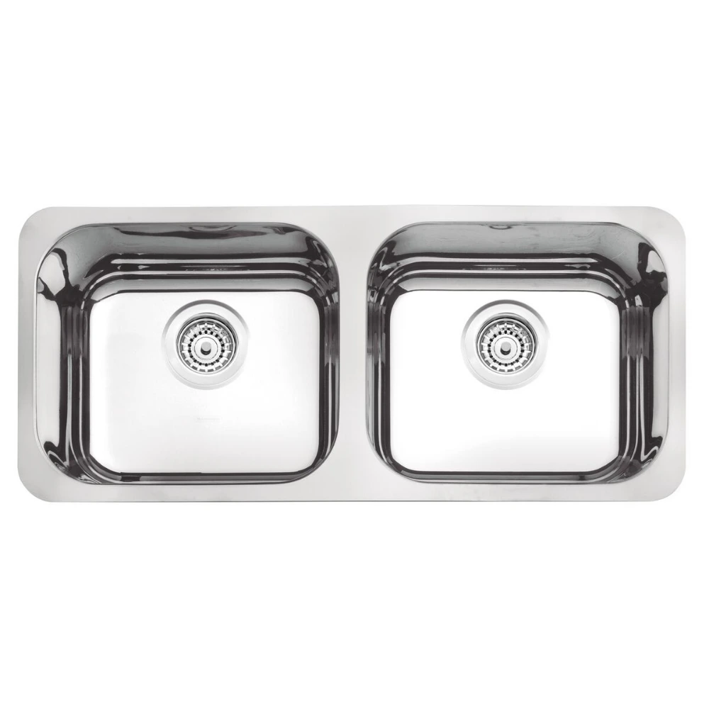 94031/202 -Pileta Doble Cuadrada Tramontina Brillo -89x39x17cm