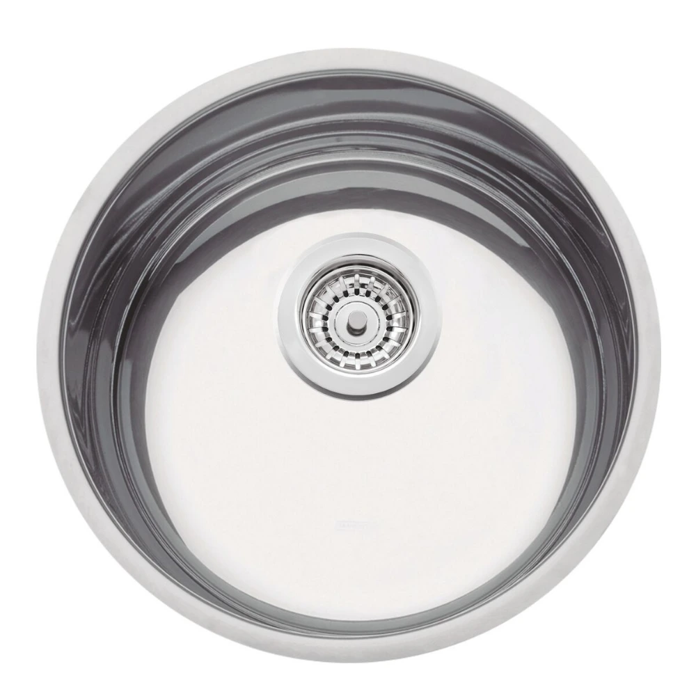 94012/202 Pileta Tramontina Redonda c/ reboce Alto Brillo 35×16,5 cm