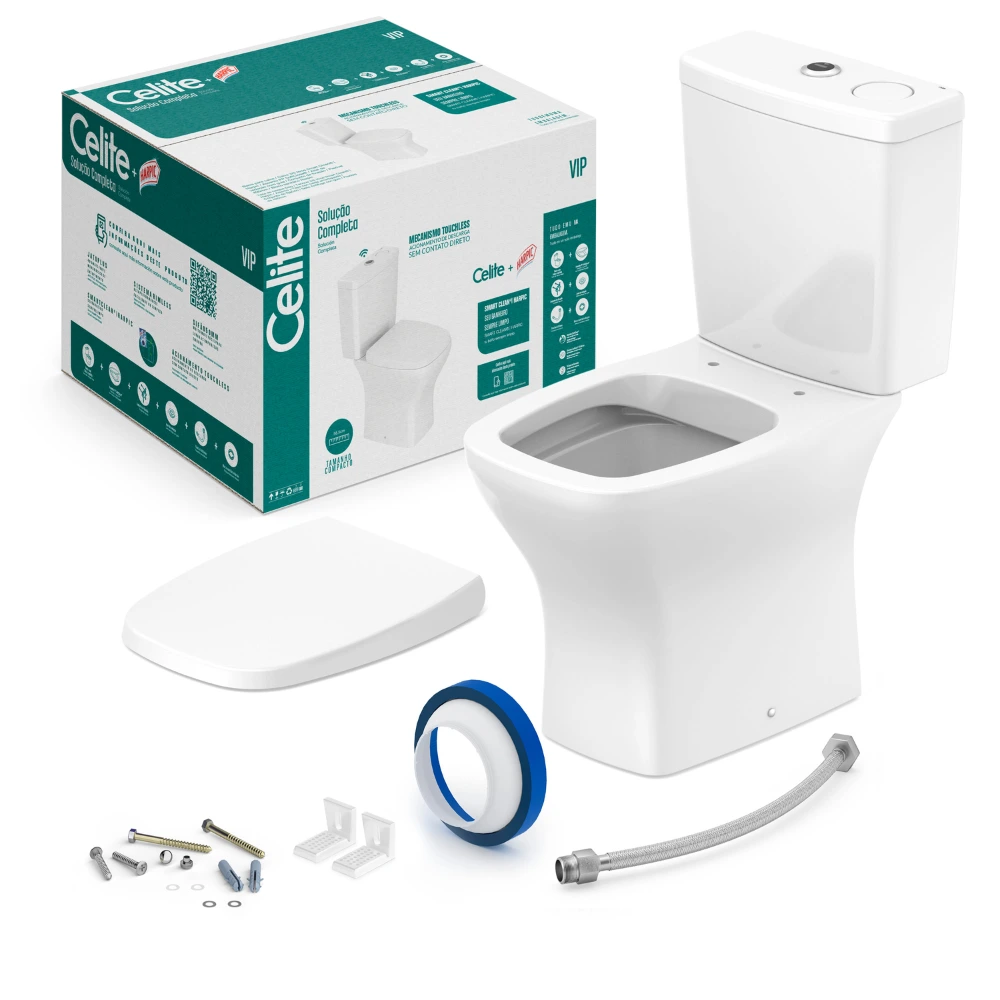 Kit Inodoro c/mochila y Tapa VIP Blanco