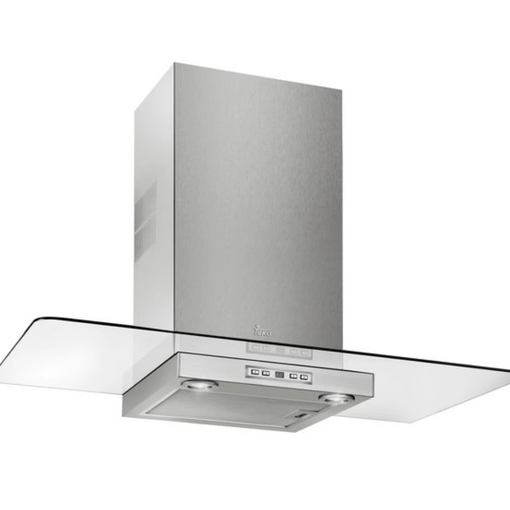 Campana TEKA 90 cm c/ Ala de Cristal DG 980/780 Cristal