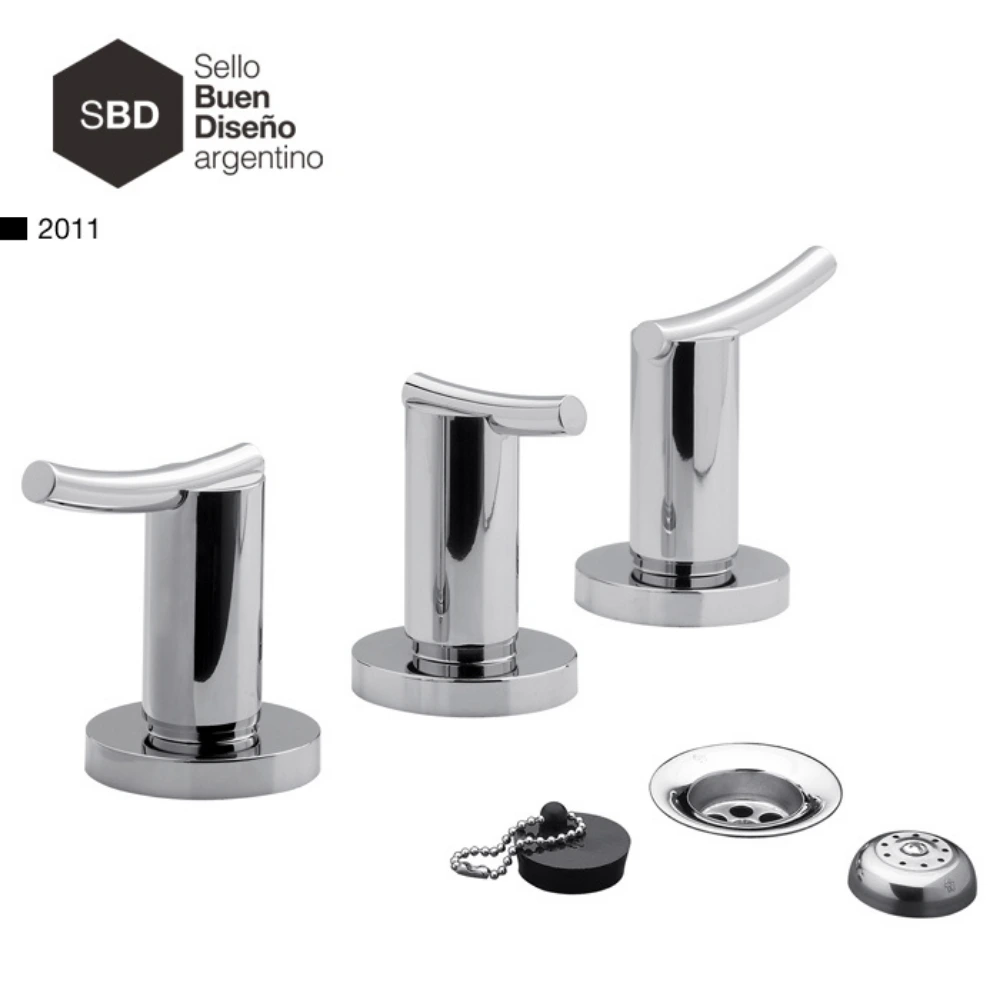 Bidet Bimando con Transferencia Cromado Línea Bella Libby