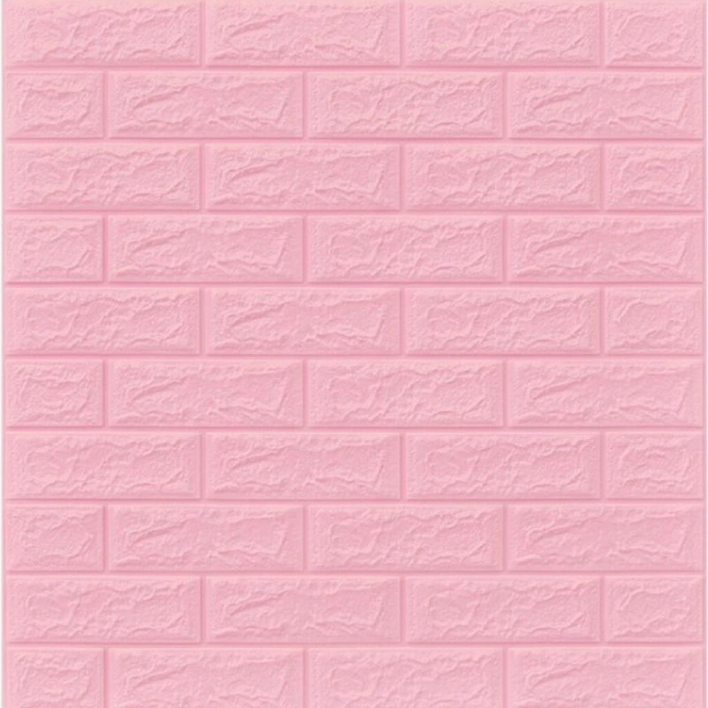 REVESTIMIENTO AUTO ADHESIVO 3D 70 X 77 CM X 3 MM - LADRILLO ROSA