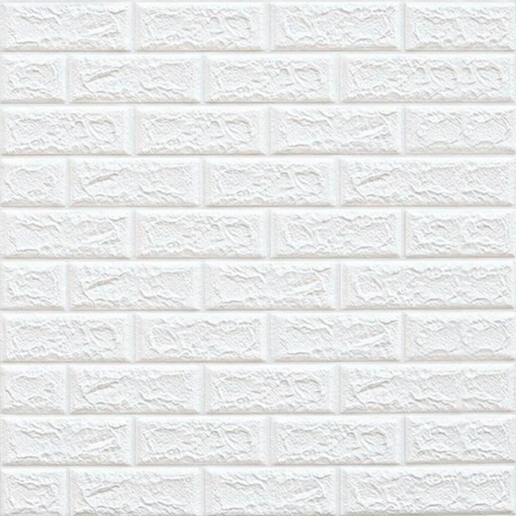 REVESTIMIENTO AUTO ADHESIVO 3D 70 X 77 CM X 3 MM - LADRILLO BLANCO