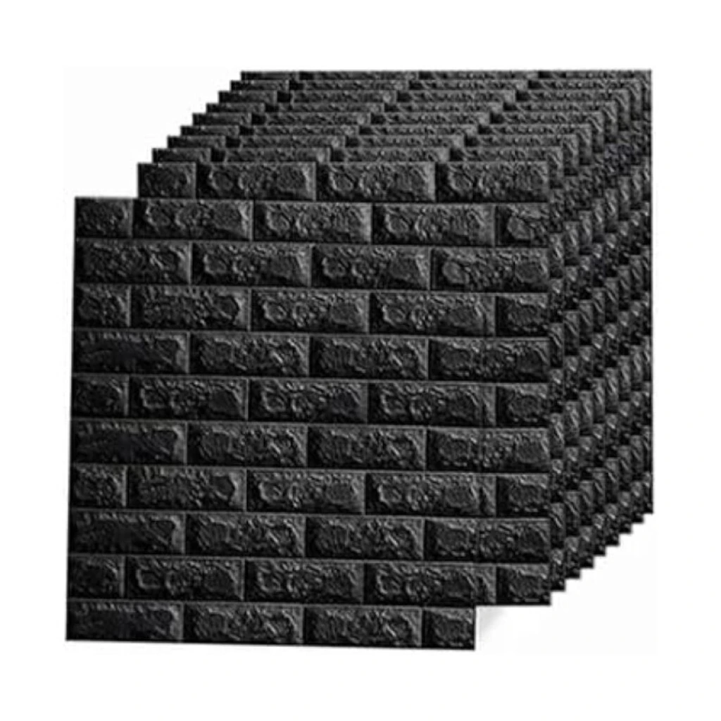 REVESTIMIENTO AUTO ADHESIVO 3D 70 X 77 CM X 3 MM - LADRILLO NEGRO X 10