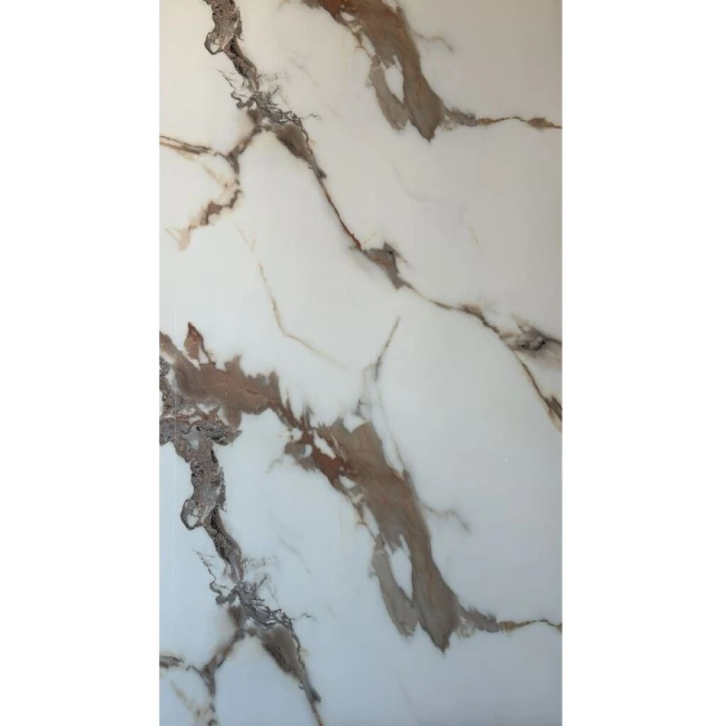 PLACA 1.22 X 2.44 MT SIMIL MARMOL - VETAS MARRONES