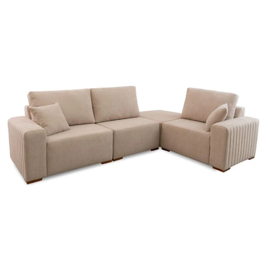 SOFA ESQUINERO VERSATILLE - BOUCLE BEIGE