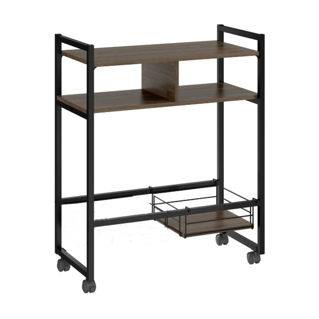CARRO ORGANIZADOR CON RUEDAS - LEGNO/NEGRO