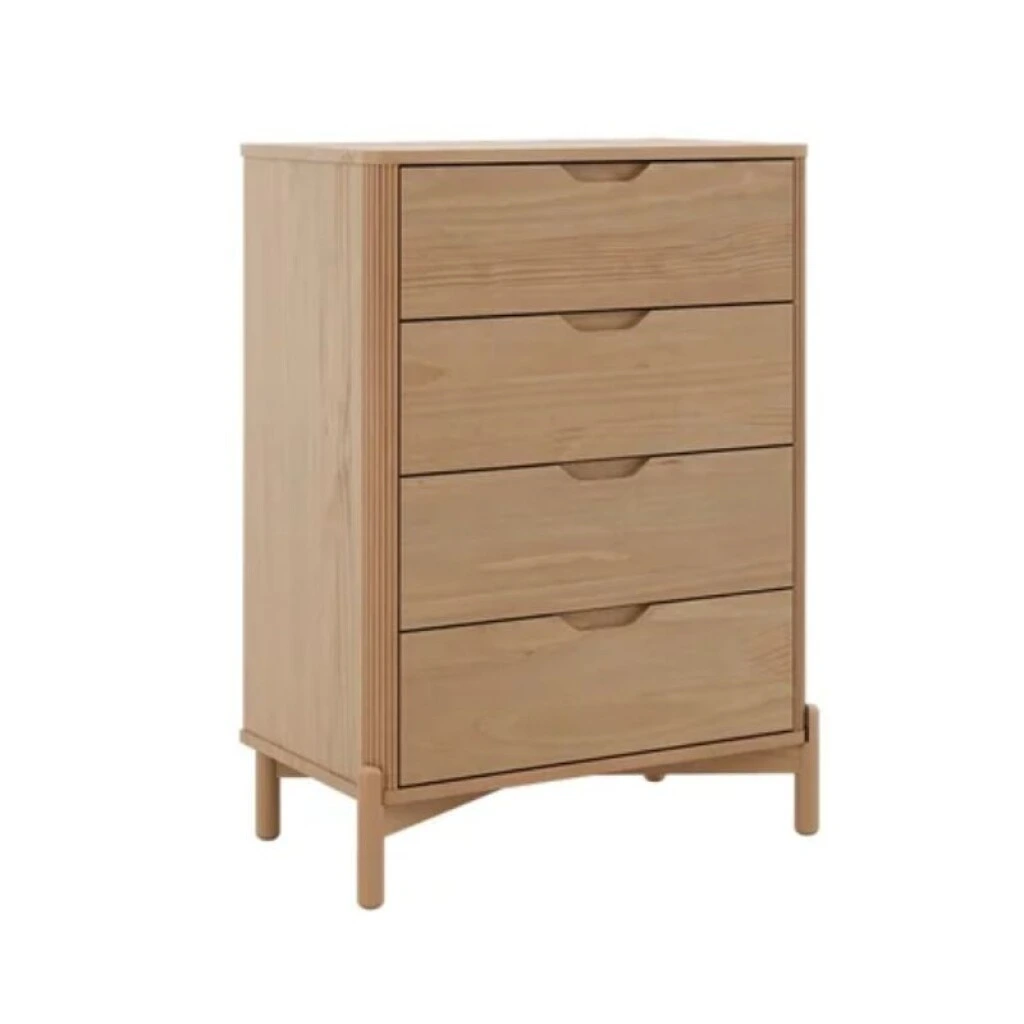 COMODA 4 CAJONES MADERA MACIZA - NEST