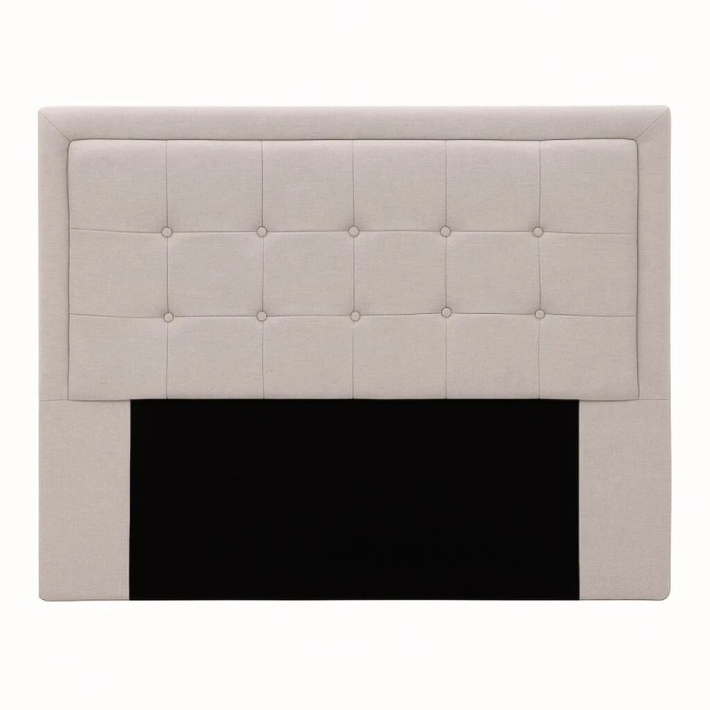 RESPALDO VENEZA 2 PLAZAS PARA SOMMIER 1,60 MT - LISO MARRON TOSTADO CLARO