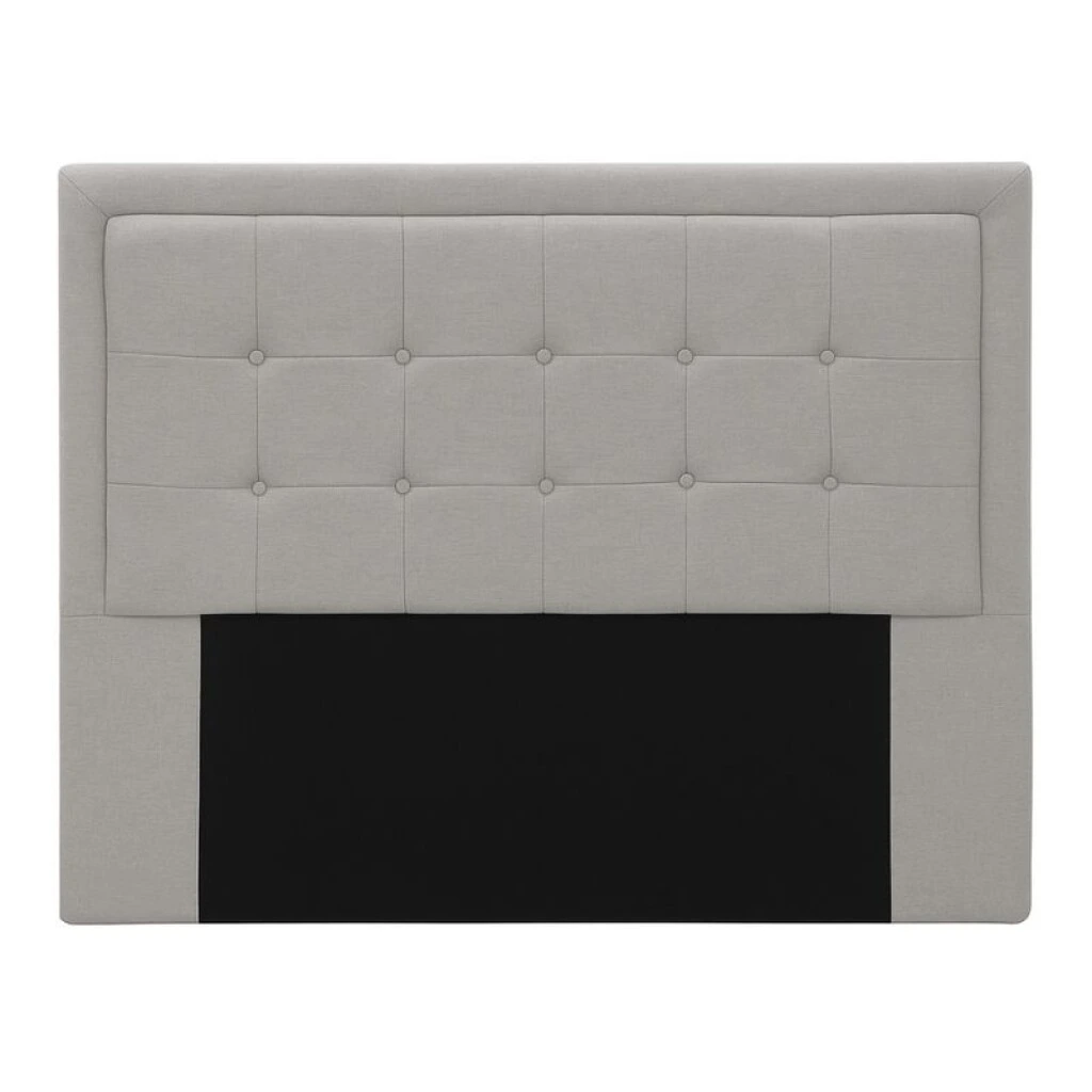 RESPALDO VENEZA 2 PLAZAS PARA SOMMIER 1,60 MT - LISO CINZA