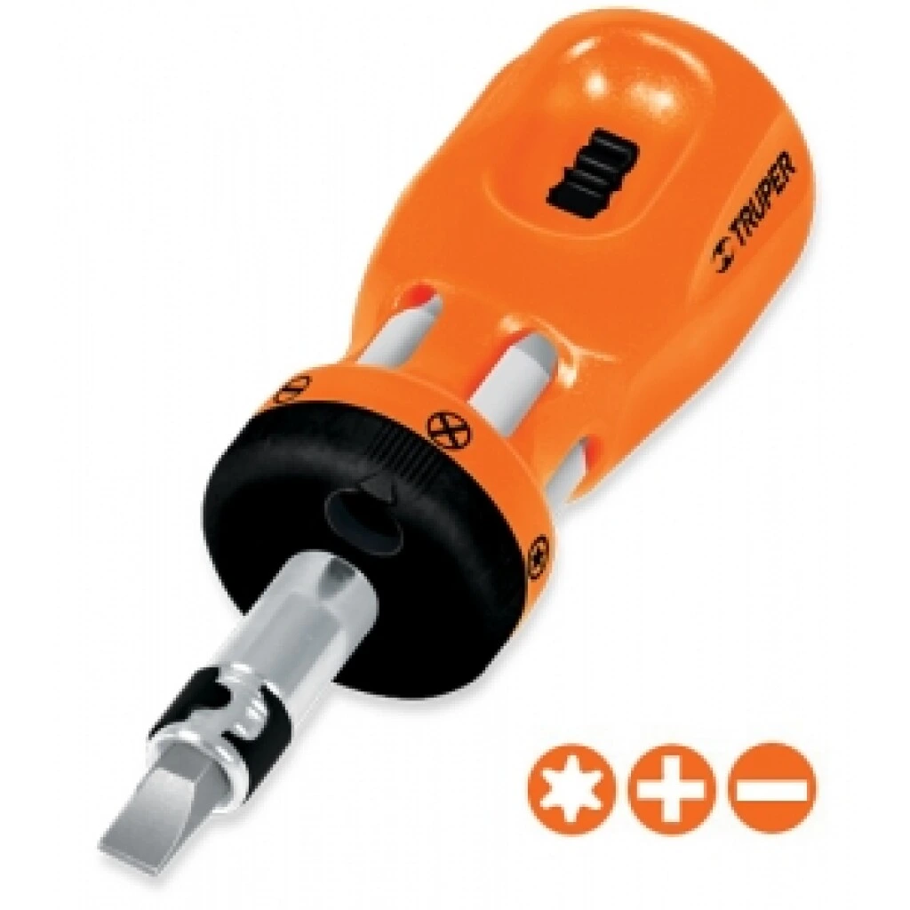 Destornillador C/Matraca Mini 6PTAS Truper