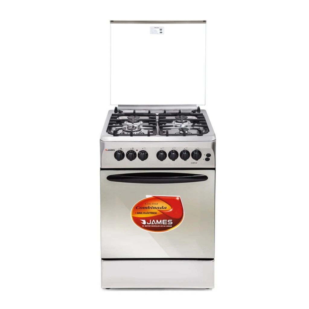 COCINA 4H COMBINADA JAMES C-225 G2 INOX