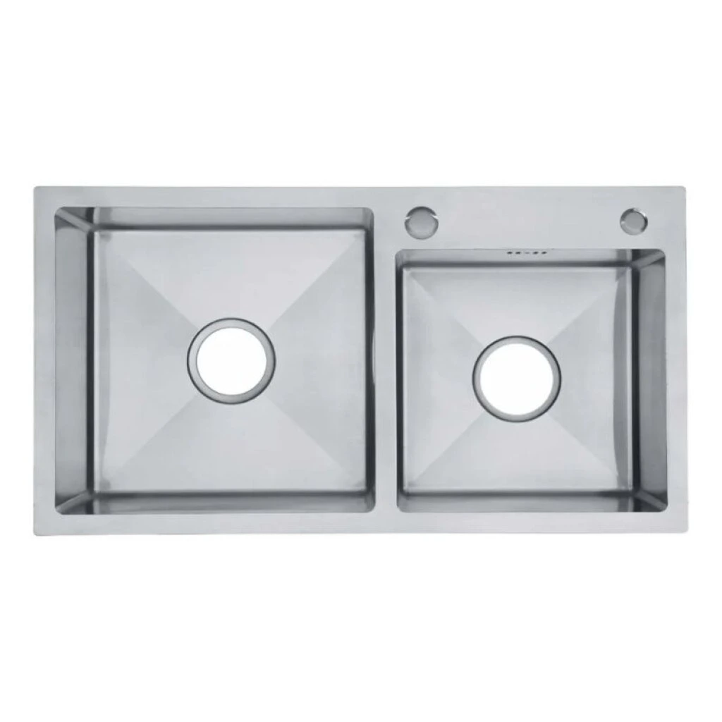 PILETA Y 1/2 DE SOBREPONER 78 X 43 X 22 + ACCESORIOS - INOX