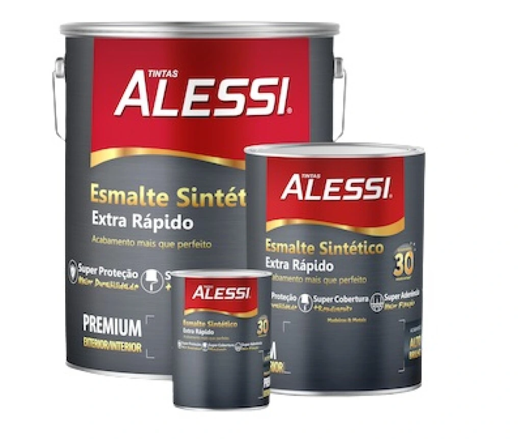 Esmalte Sintético Secado Rápido Brillante 0.900L Blanco Alessi
