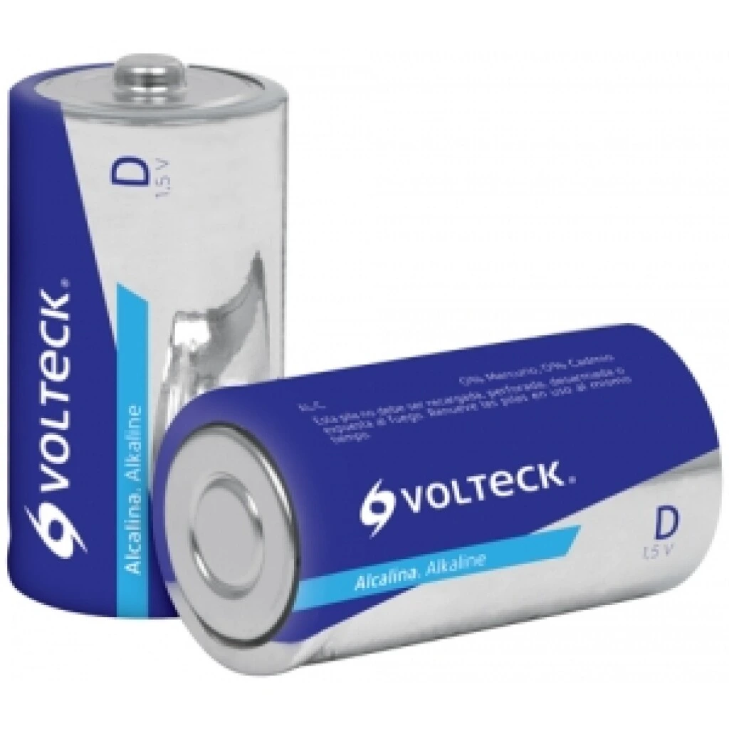Pila Alcalina D - 2 Unidades - Volteck