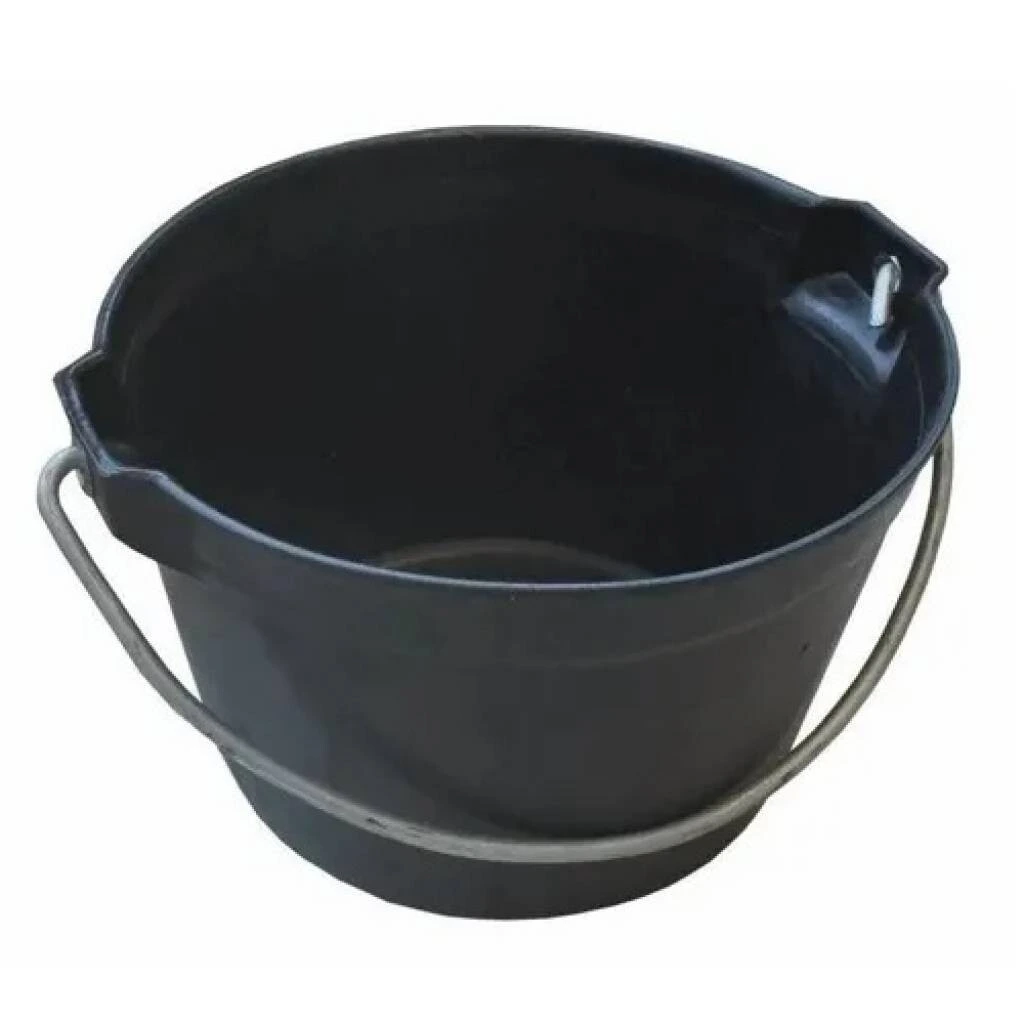 Balde Negro Extra Reforzado de Obra